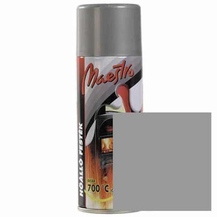 Maestro hőálló festék aerosol 400ml (Ezüst)