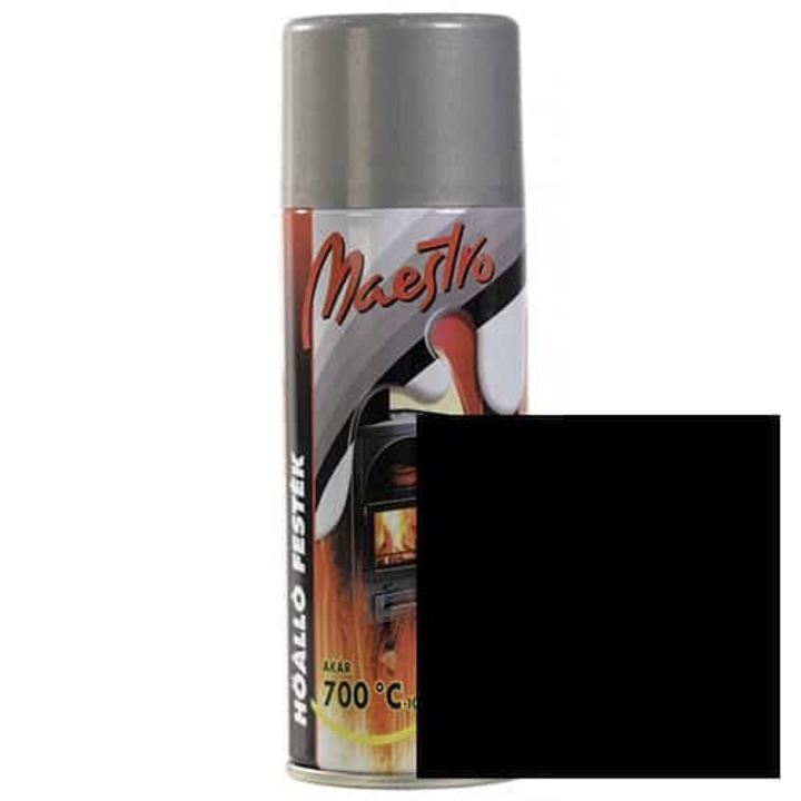 Maestro hőálló festék aerosol 400ml (Fekete)