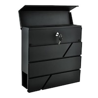 Cutie Postala Design Modern, Antracit, 36,7 x 37cm, Set prindere inclus, 2 Chei