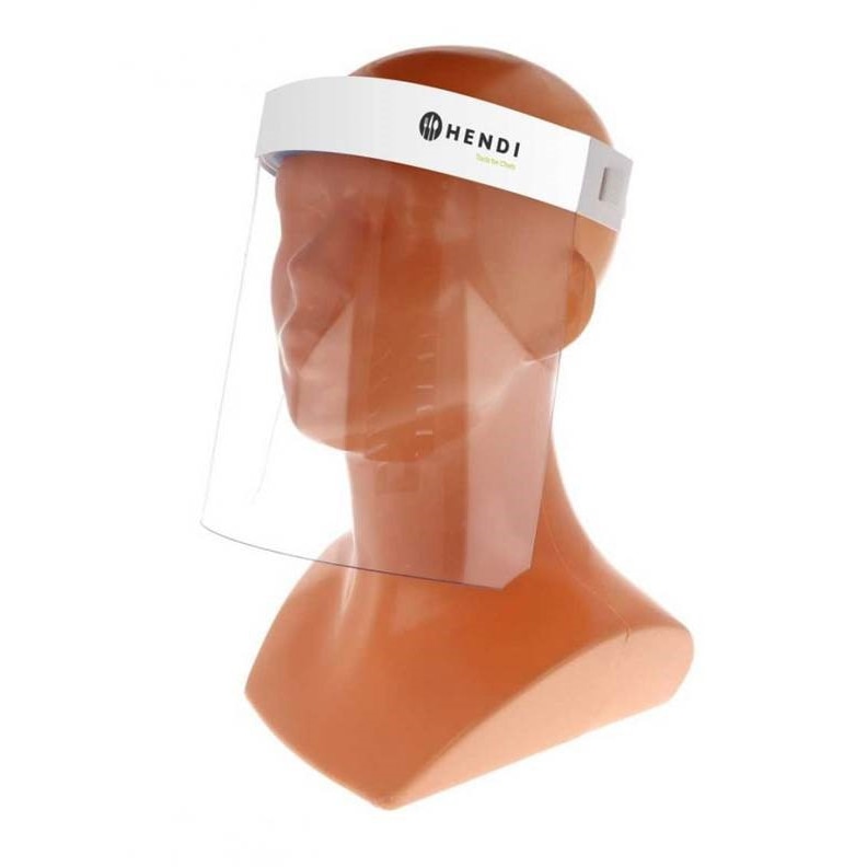 Viziera protectie Hendi, transparenta, reglabila, grosime 2 mm, 200 x 280 mm