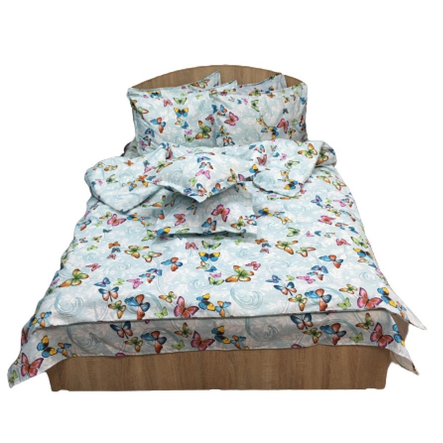 Set lenjerie pat dublu XL, din bumbac 100%, opt piese, by Liz Line-D8132XL