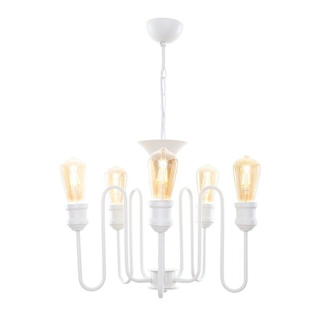 Lustra Ahisha, 5, Begusa, E 27, 60 W, alb