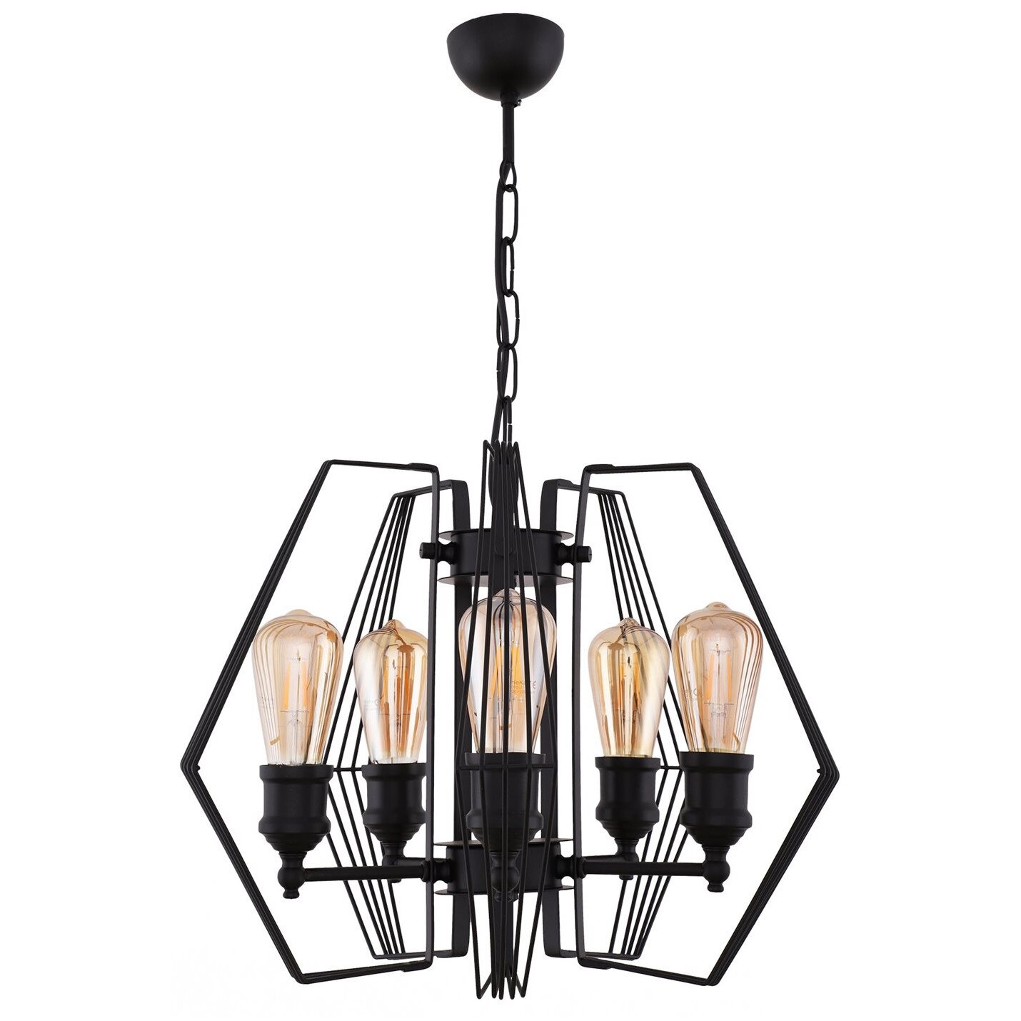 Lustra Imera 5, Begusa, E 27, 60 W, negru