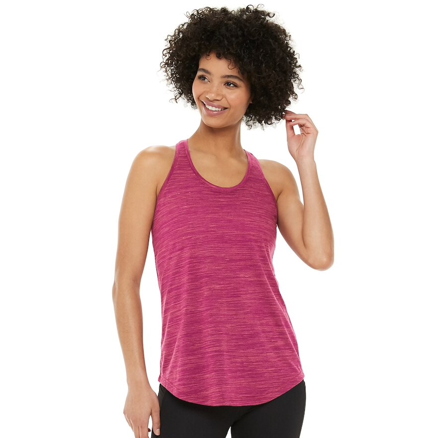 Maiou TEK GEAR pentru yoga, fitness, aerobic, alergare, visiniu, marimea XS, 4K291XS