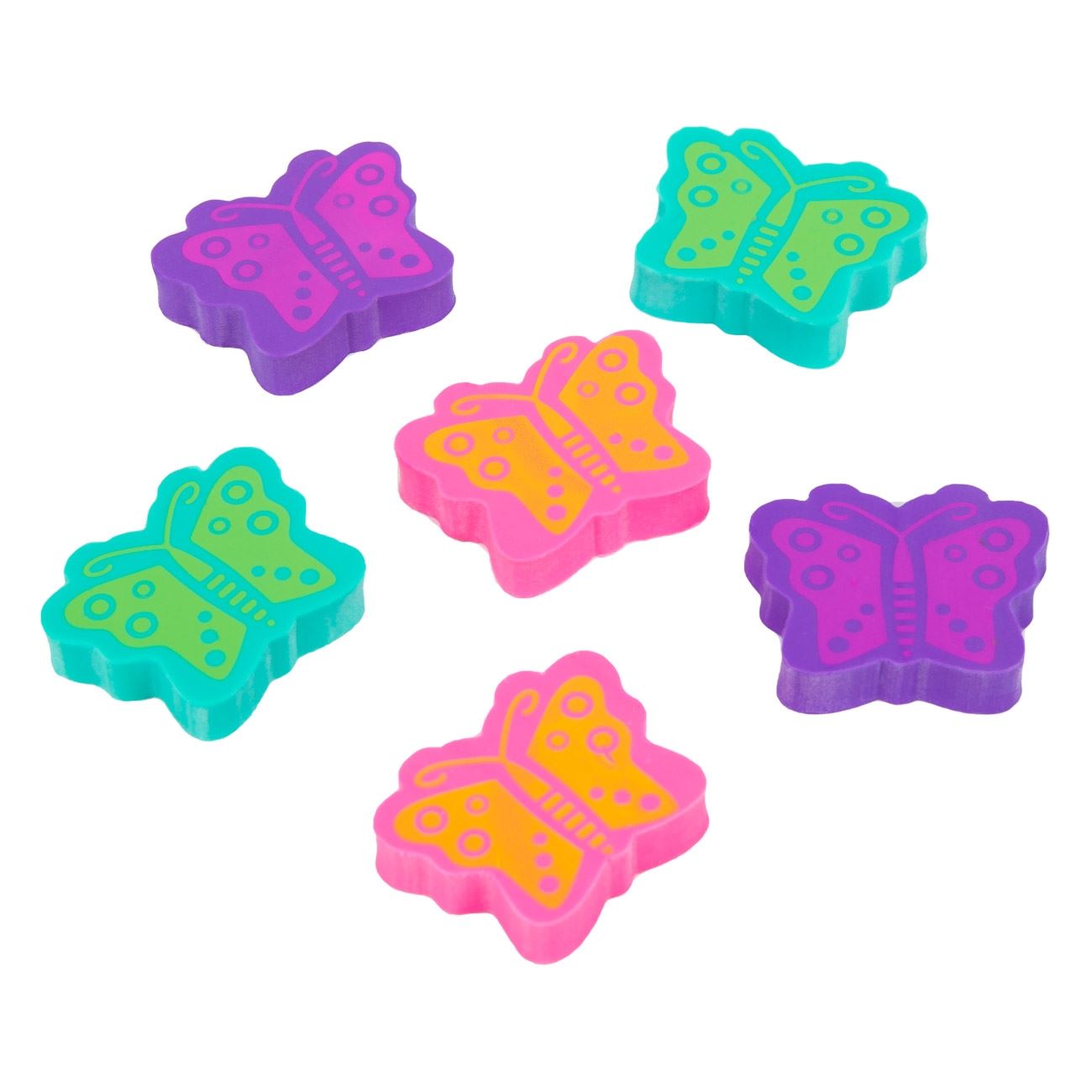 Set 6 radiere, Zola®, model fluture, diferite culori