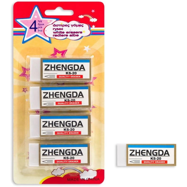 Set 4 radiere, Zola®, dreptunghiulare, albe