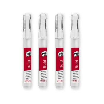 Set pasta corectoare, Pritt, stil pix, 4 bucati, 8 ml Set pasta corectoare, Pritt, stil pix, 4 bucati, 8 ml
