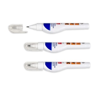 Set pasta corectoare, Zola®, stil pix, 3 bucati, 8 ml Set pasta corectoare, Zola®, stil pix, 3 bucati, 8 ml
