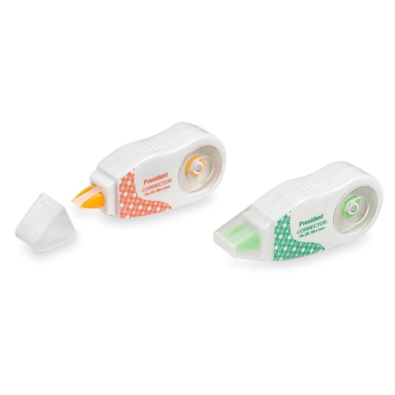 Set rola banda corectoare, Zola®, 2 bucati, alb / verde si alb / portocaliu 5 mm x 6 m