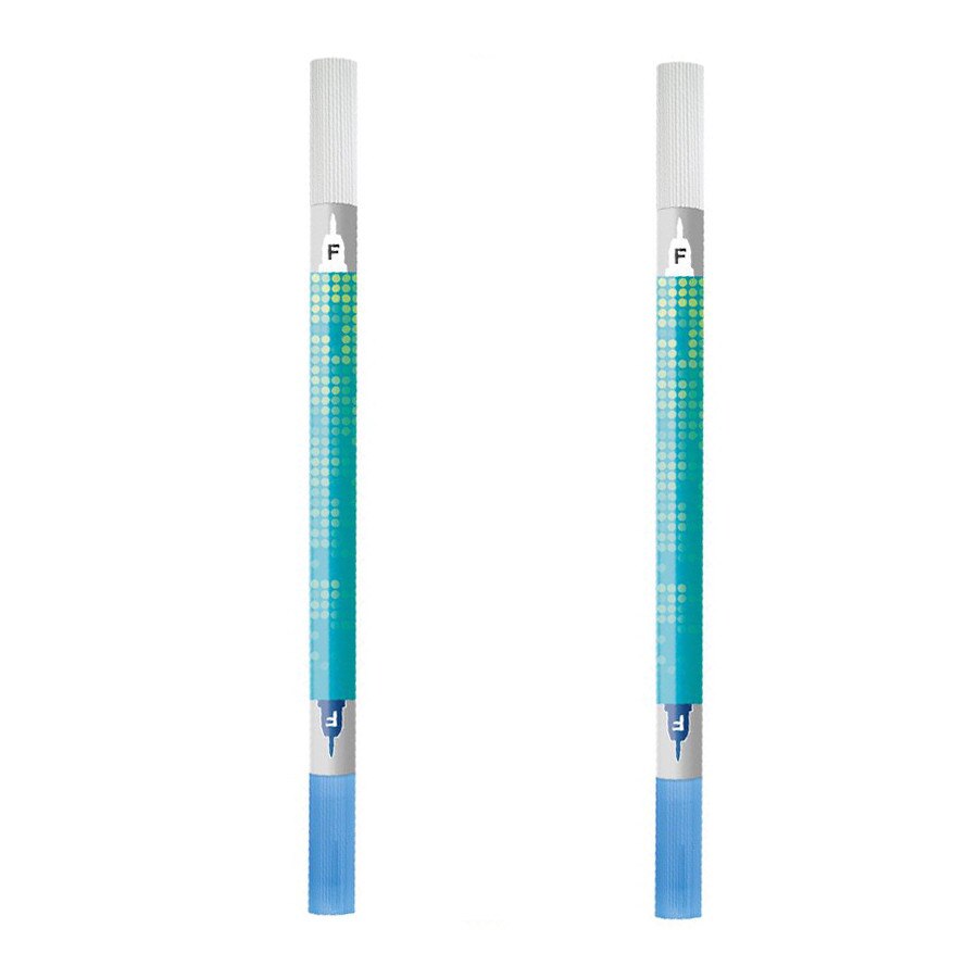 Set 2 pic-uri, Faber-Castell, cu 2 capete, sterge - scrie, albastru / verde