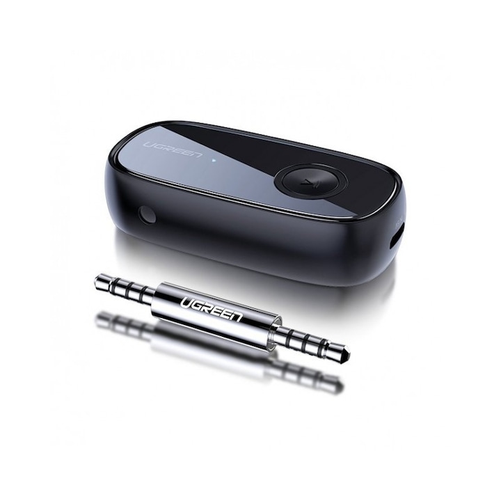 Transmitator Audio UGREEN, CM279, AUX To Bluetooth 5.0 aptX, Negru