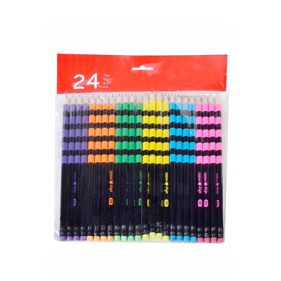 Set 24 creioane, Zola®, multicolore, din lemn
