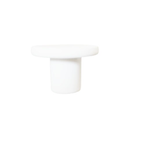 Buton pentru mobilier Como, alb, D:26 mm