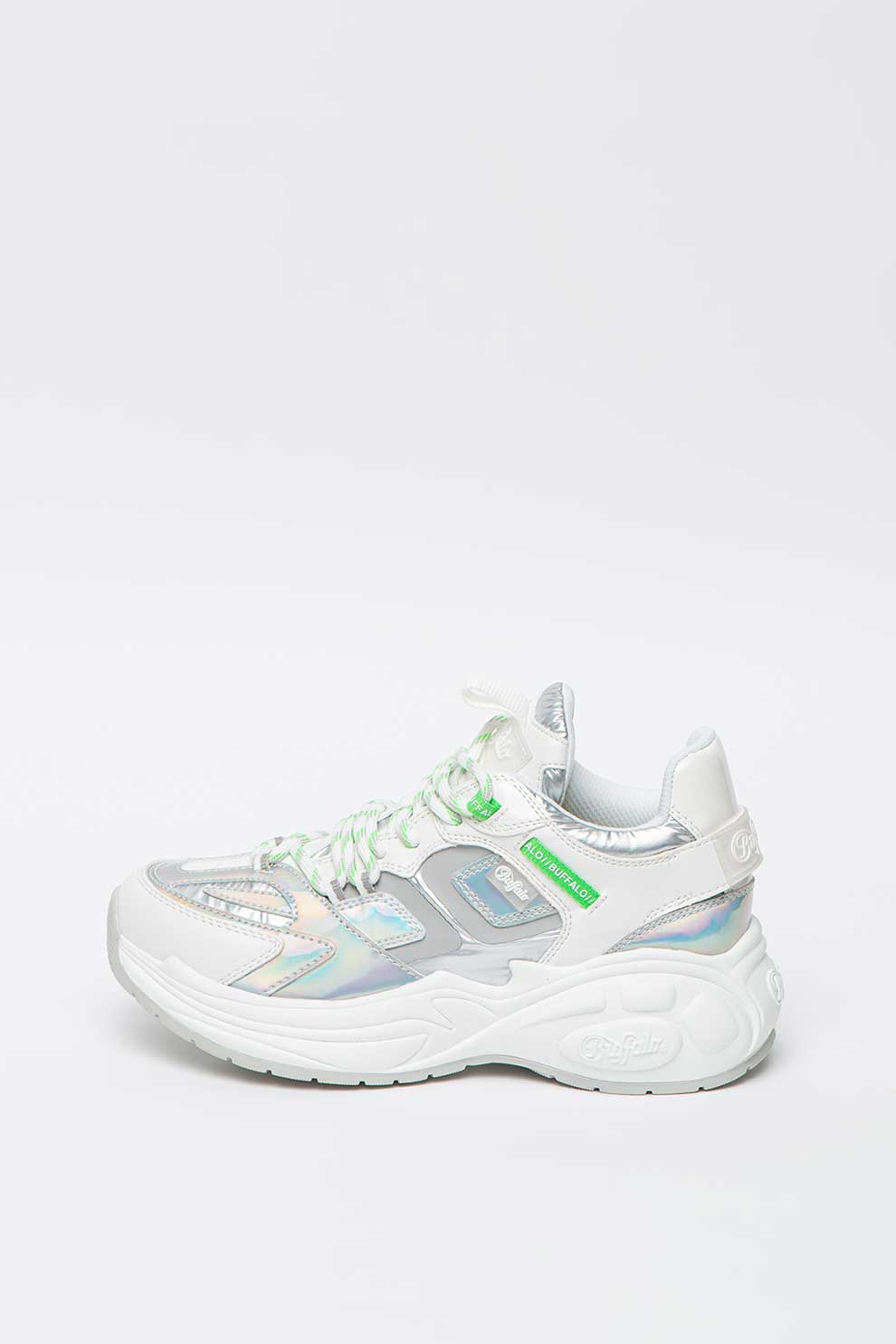 Buffalo, Pantofi sport din piele ecologica cu garnituri irizate B.NCE S2