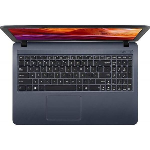 Laptop ASUS X543MA-SSD1TB, cu procesor Intel® Celeron® N4000 pana la 2.60 GHz, 15.6", HD, 4GB, SSD 1TB, Intel UHD Graphics 600, fara sistem de operare, Gri