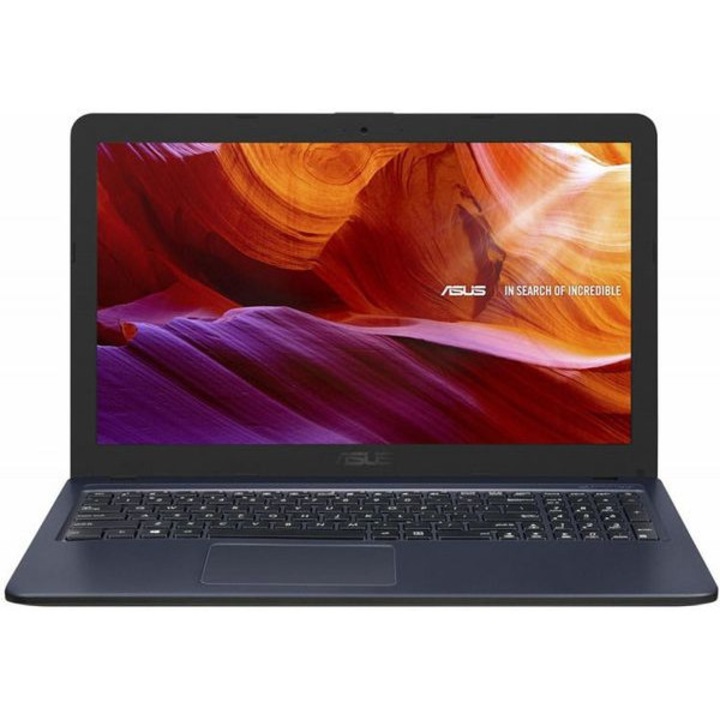 Laptop ASUS X543MA-SSD1TB, cu procesor Intel® Celeron® N4000 pana la 2.60 GHz, 15.6", HD, 4GB, SSD 1TB, Intel UHD Graphics 600, fara sistem de operare, Gri
