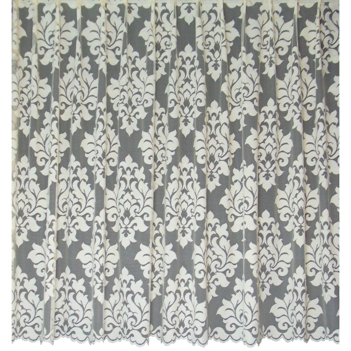 Trei Stejari függöny, 051193 modell, sima, 500 x 160 cm, krémszínű