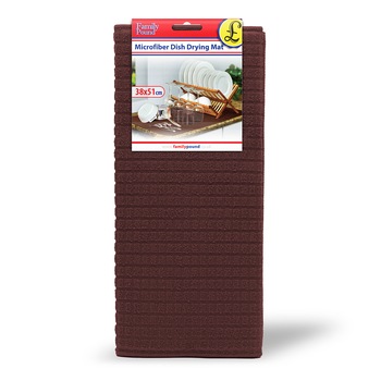 Laveta pentru suport vase, Family, Microfibra, 38 x 51 cm, Maro Laveta pentru suport vase, Family, Microfibra, 38 x 51 cm, Maro