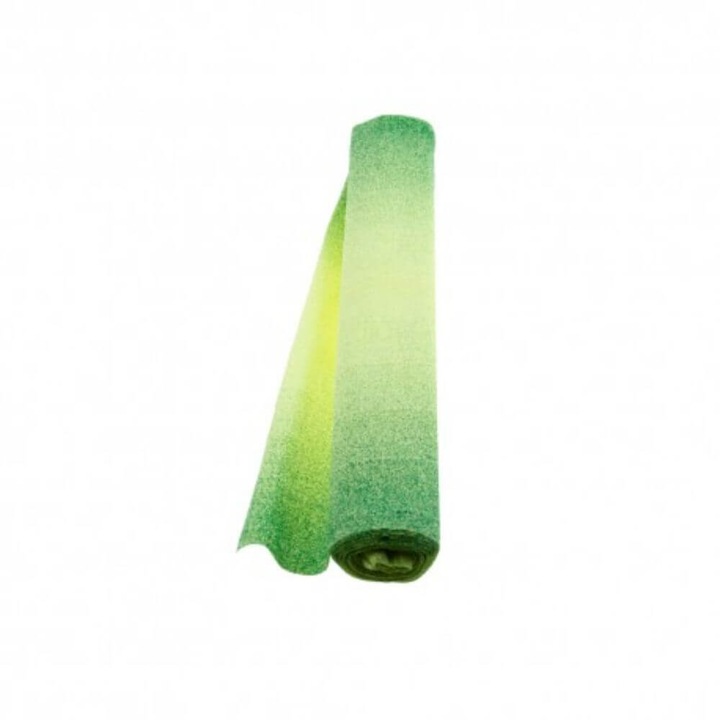 Градиентна флорална хартия DACO, 50x250 см, 5 бр./компл., 180 г/м², зелено/жълто