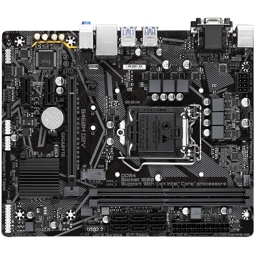Placa de baza Gigabyte B460M D2V, Socket 1200