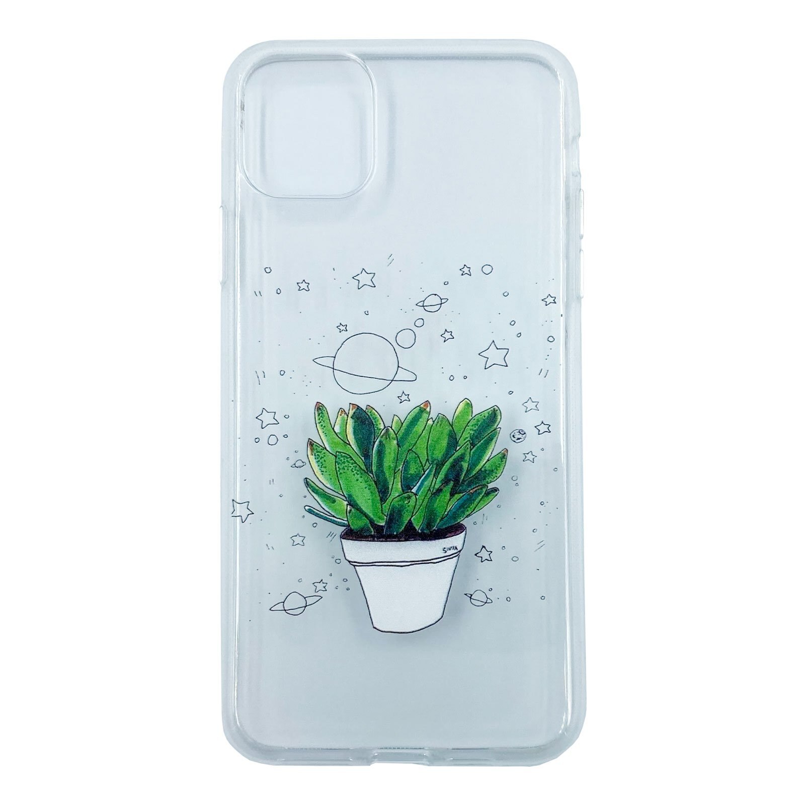 Husa Apple iPhone 11 Pro Max model Galaxy Plant, Silicon, TPU, Viceversa Multicolor