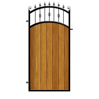 Poarta pietonala din otel si lemn, model PP-20, 900x1800 mm, vopsita cu lac pentru lemn in diferite nuante Poarta pietonala din otel si lemn, model PP-20, 900x1800 mm, vopsita cu lac pentru lemn in diferite nuante