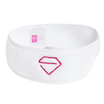 Bandana cosmetica SPA, The Skin Squad, din bumbac, Alb, 65x7 cm Bandana cosmetica SPA, The Skin Squad, din bumbac, Alb, 65x7 cm