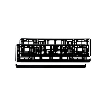 Set Suport numar inmatriculare negru, 2buc Set Suport numar inmatriculare negru, 2buc