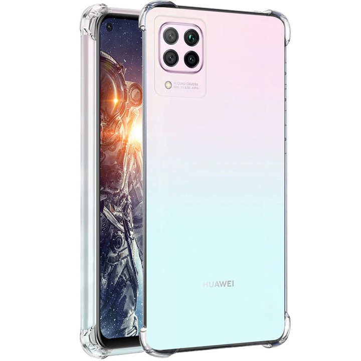 Husa de protectie, Shockproof, Silicon High Tech, Compatibil cu Huawei P40 Lite, Crystal Clear