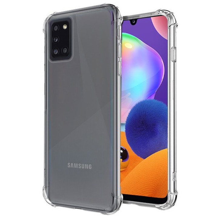 Кейс, съвместим с Samsung Galaxy A02S TPU G-Tech Antishock Transparent