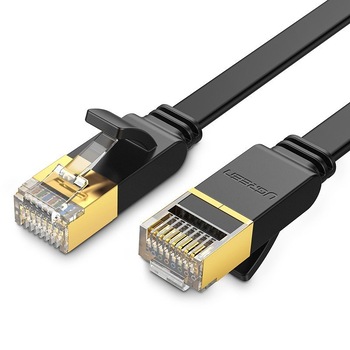 Cablu de retea plat UGREEN NW106 Ethernet RJ45, Cat.7, STP, 1.5m Cablu de retea plat UGREEN NW106 Ethernet RJ45, Cat.7, STP, 1.5m