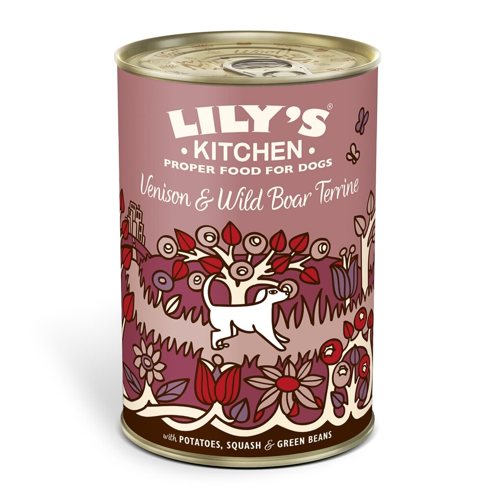Conserva Caini Lily's Kitchen cu Vanat si Mistret, 400 g