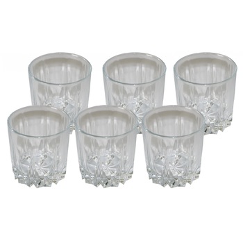 Set 6 pahare wiskey pasabahce, 200 ml, Transparente Set 6 pahare wiskey pasabahce, 200 ml, Transparente