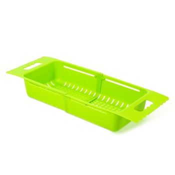 Cos pliabil pentru spalarea fructelor si legumelor Family, 505x185x78 mm, 243 g, Plastic, Verde Cos pliabil pentru spalarea fructelor si legumelor Family, 505x185x78 mm, 243 g, Plastic, Verde