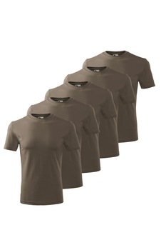 Set 5 tricouri pentru barbati, Army, P73-29X5, Multicolor Set 5 tricouri pentru barbati, Army, P73-29X5, Multicolor