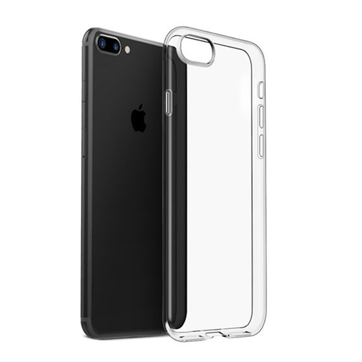 Husa Transparenta din SIlicon Optim Clear Compatibila Apple iPhone 7 Plus