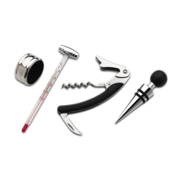 Set 4 accesorii pentru sticla de vin