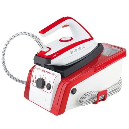 Statie de Calcat Polti Vaporella Silence Friendly 8.80, Talpa Ceramica, 2050 W, 1,2 l, 5, 5 Bar, 160 gr/min, Alb/Rosu