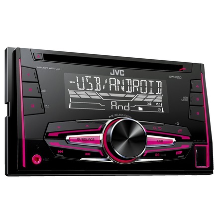 Radio CD auto JVC KW-R520 , 4x50W, USB, AUX, subwoofer control, 2DIN, iluminare alb