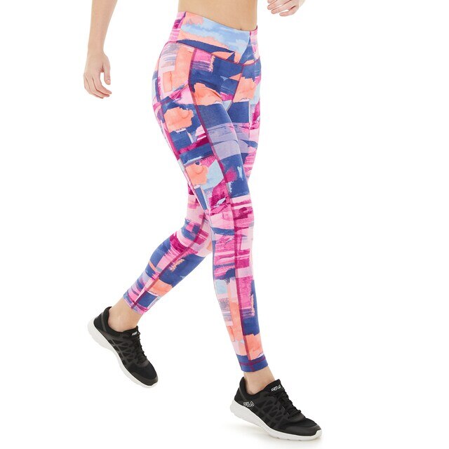 Colanti lungi Tek Gear pentru fitness, yoga, aerobic, multicolor, marimea XS, 1K291XS