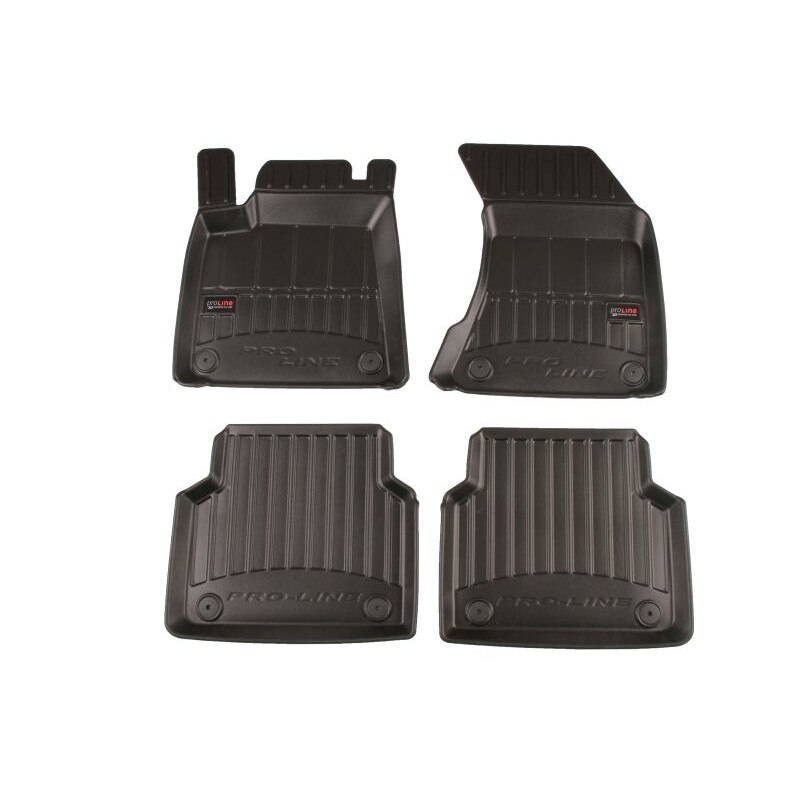 Set 4 covorase auto tip tavita Frogum, Cauciuc, pentru AUDI A8 11.09-01.18 SALOON, Negru
