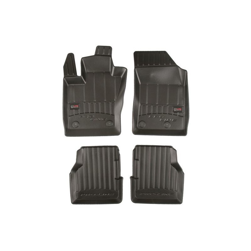 Set 4 covorase auto tip tavita Frogum, Cauciuc, pentru JEEP GRAND CHEROKEE IV 10.10- OFF-ROAD, Negru