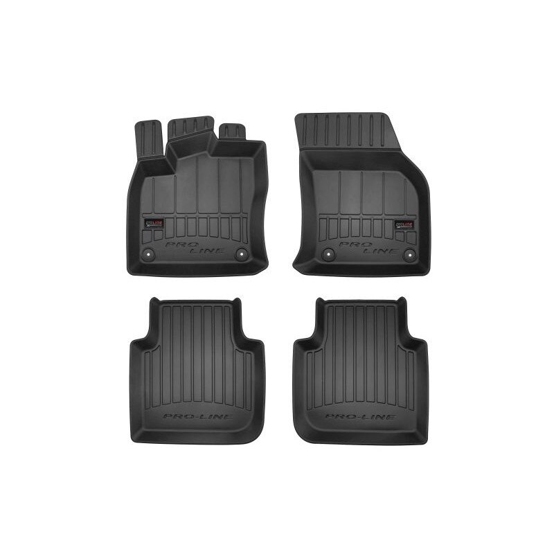 Set 4 covorase auto tip tavita Frogum, Cauciuc, pentru SEAT TARRACO, SKODA KODIAQ 10.16- SUV, Negru