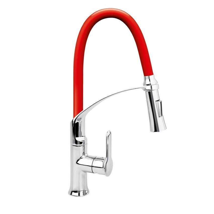 Baterie De Sink Cu Spot Flexibil 2-Rosii Flexibile, Monocomanda, Fala