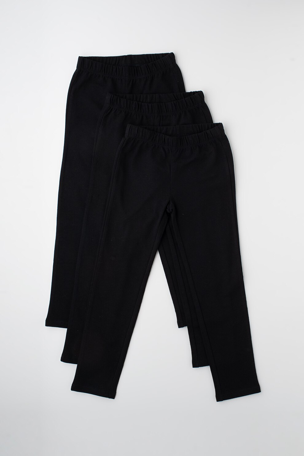 GAP, Set de colanti, 3 perechi, fete, uni, Negru, Negru