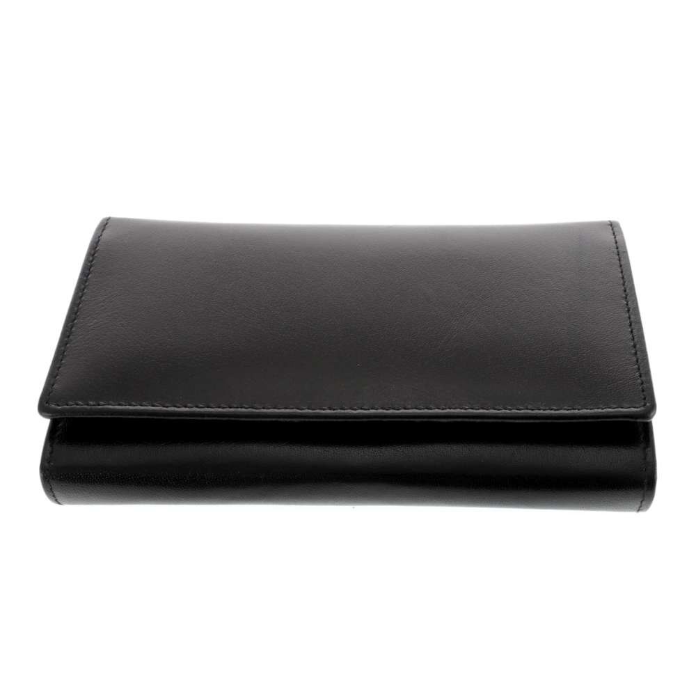 Portofel de Dama din Piele Neagra Elite Black 10x16,5 cm