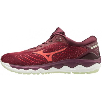 Pantofi alergare dama Mizuno Wave Sky 3 SS 2020, Visiniu Pantofi alergare dama Mizuno Wave Sky 3 SS 2020, Visiniu