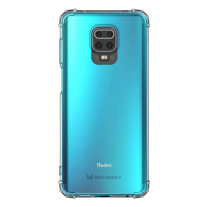 Wozinsky Air Guard ütésálló tok Xiaomi Redmi Note 9s / Note 9 Pro készülékekhez, átlátszó
