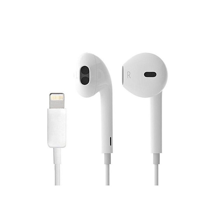 Стерео слушалки Maxcell, In Ear, съвместими с Iphone, бели
