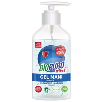 Gel igienizant pentru maini bio 250ml Biopuro cu 75% alcool Gel igienizant pentru maini bio 250ml Biopuro cu 75% alcool